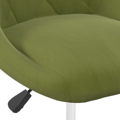 Sedie da Pranzo Girevoli 6 pz Verde Chiaro in Velluto | homemem39
