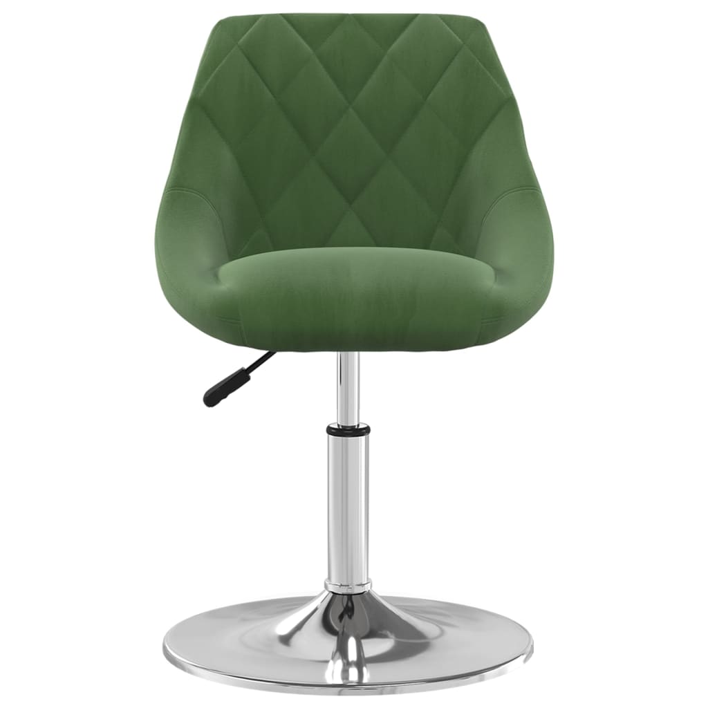 Sedie da Pranzo Girevoli 6 pz Verde Scuro in Velluto | homemem39