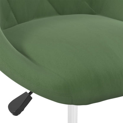 Sedie da Pranzo Girevoli 6 pz Verde Scuro in Velluto | homemem39