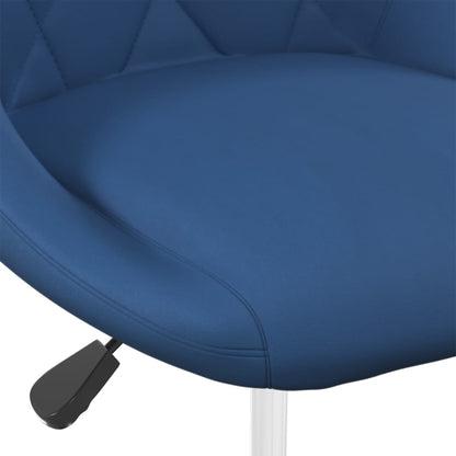 Sedie da Pranzo Girevoli 6 pz Blu in Velluto | homemem39