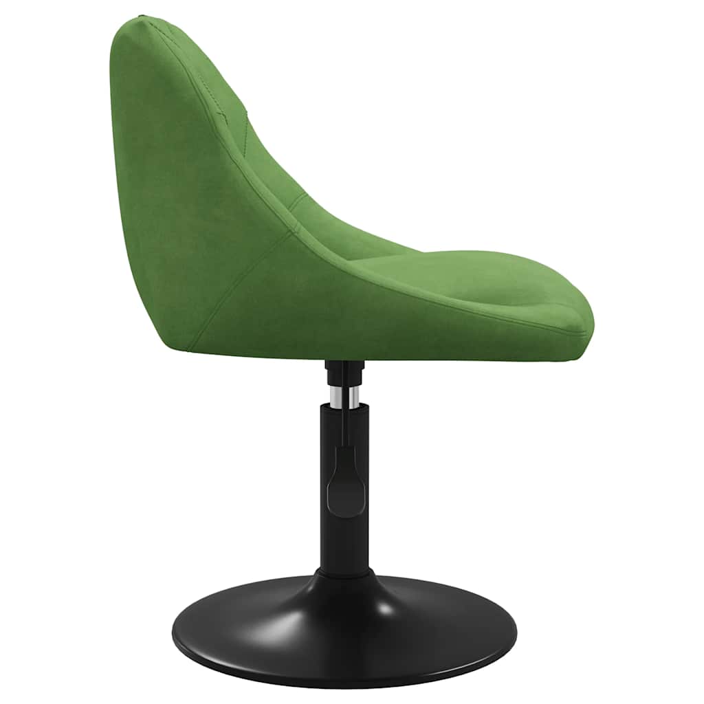 Sedie da Pranzo Girevoli 4 pz Verde Chiaro in Velluto | homemem39