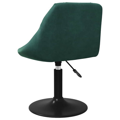 Sedia da Pranzo Verde Scuro in Velluto | homemem39