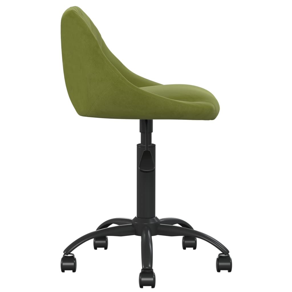 Sedia da Ufficio Verde Chiaro in Velluto | homemem39
