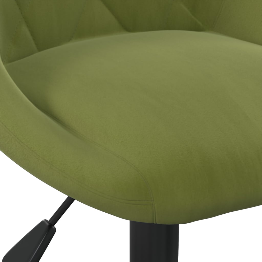 Sedia da Ufficio Verde Chiaro in Velluto | homemem39