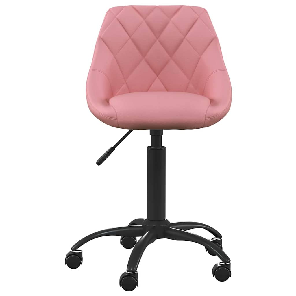 Sedia da Ufficio Rosa in Velluto