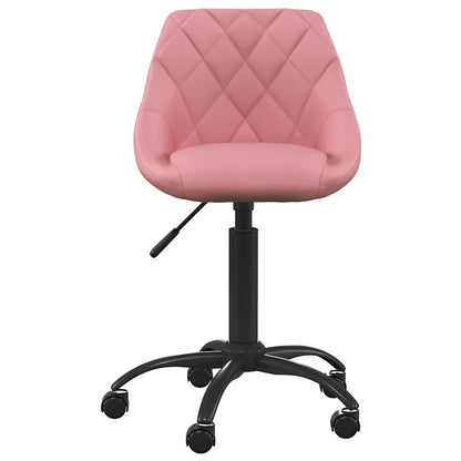 Sedia da Ufficio Rosa in Velluto