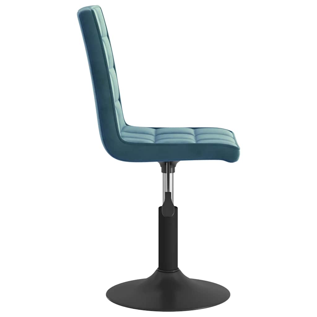 Sedie da Pranzo Girevoli 4 pz Blu in Velluto | homemem39