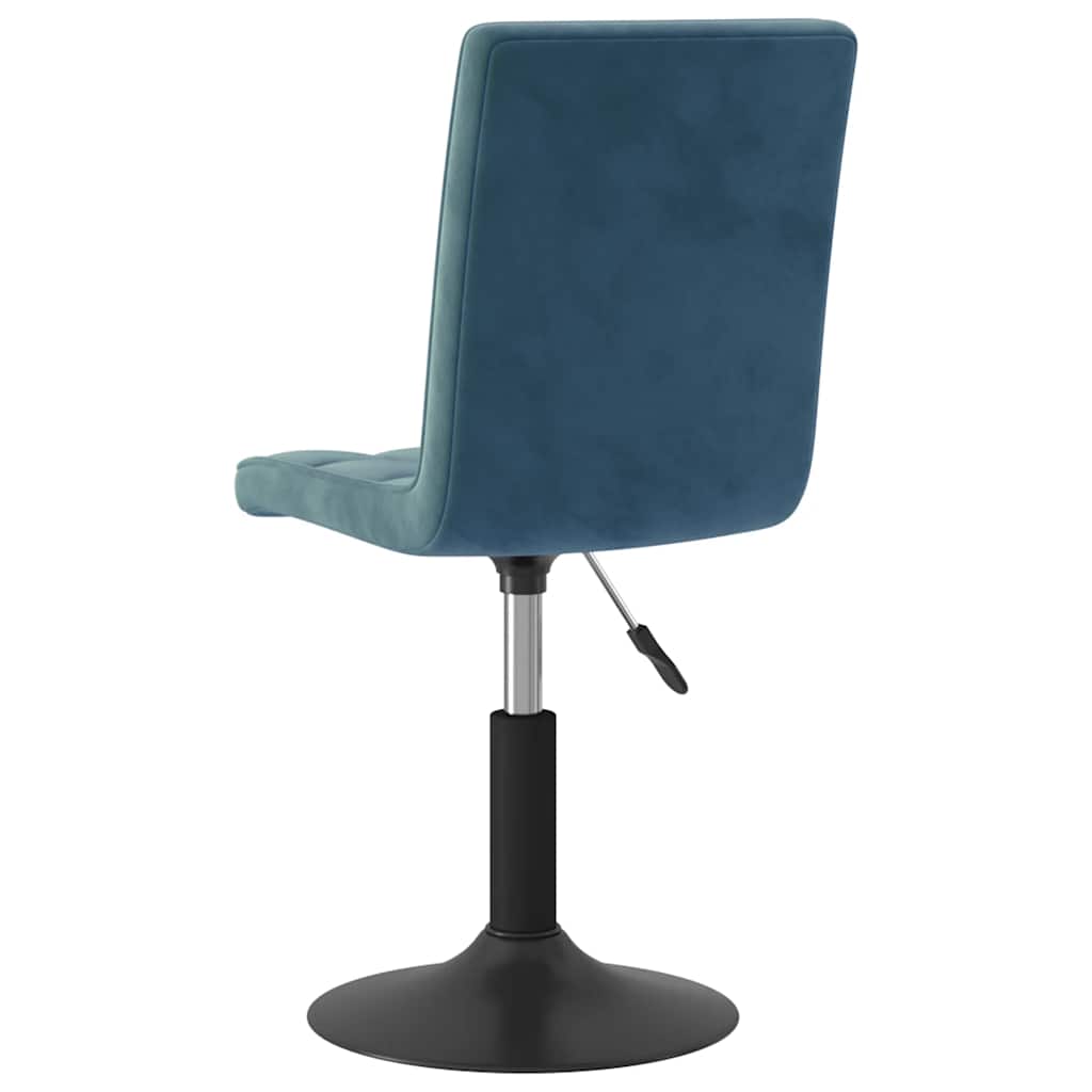 Sedie da Pranzo Girevoli 4 pz Blu in Velluto | homemem39