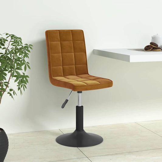 Sedie da Pranzo Girevoli 6 pz Marroni in Velluto | homemem39