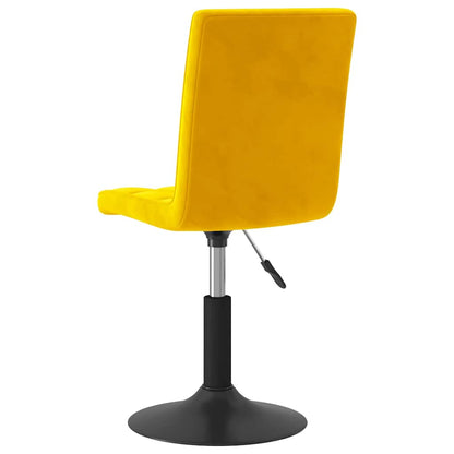Sedie da Pranzo Girevoli 6 pz Giallo Senape in Velluto | homemem39