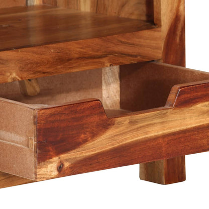 Mobile Porta TV 110x30x40 cm in Legno Massello di Acacia - homemem39