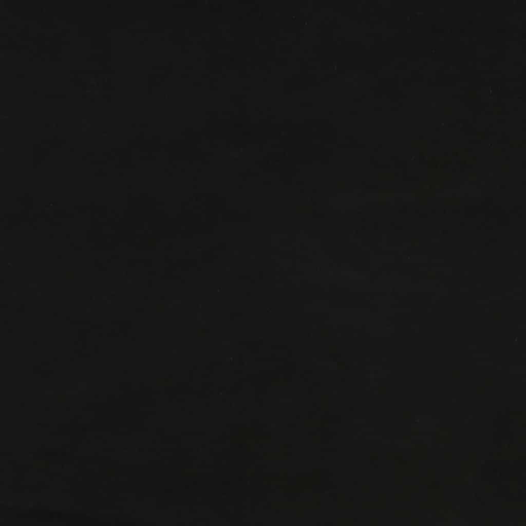 Sgabello Rotondo Nero in Velluto - homemem39