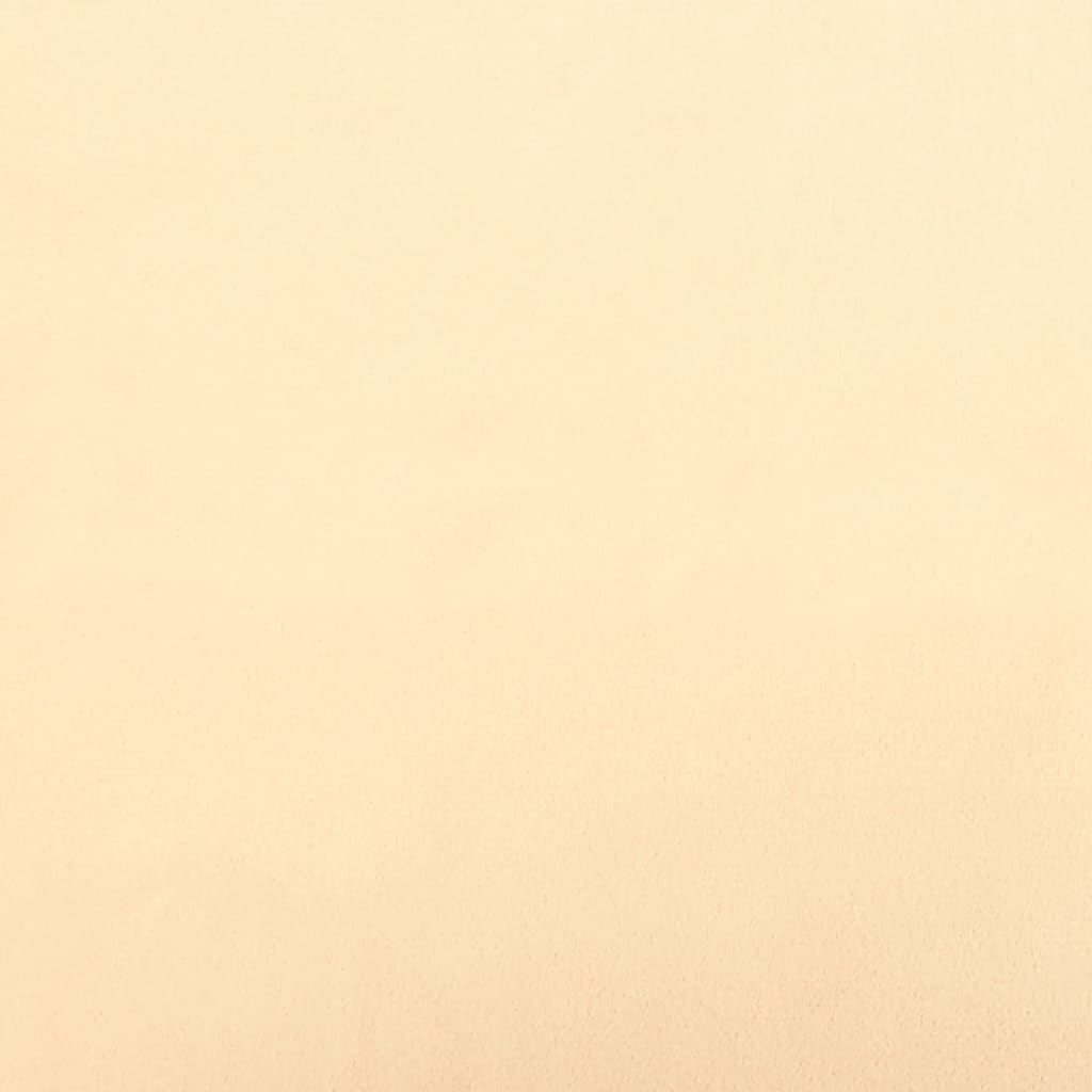 Sgabello Rotondo con Contenitore Albicocca in Velluto 31 x 37 cm