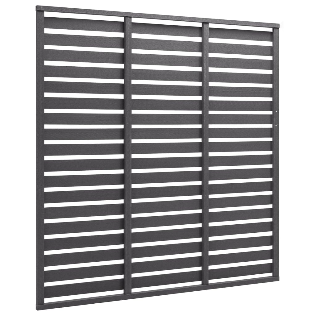 Pannello di Recinzione in WPC 180x180 cm Grigio | homemem39