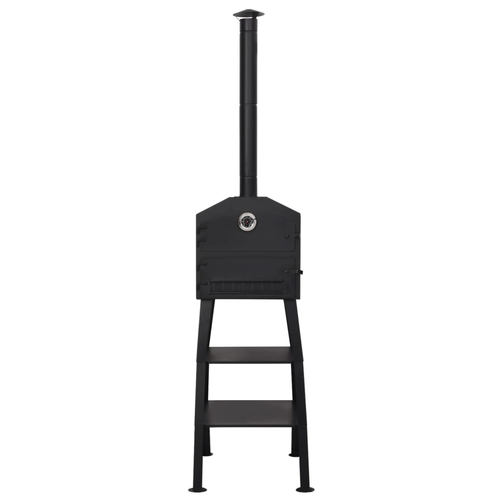 Forno per Pizza da Esterno a Carbone con 2 Pietre Refrattarie - homemem39