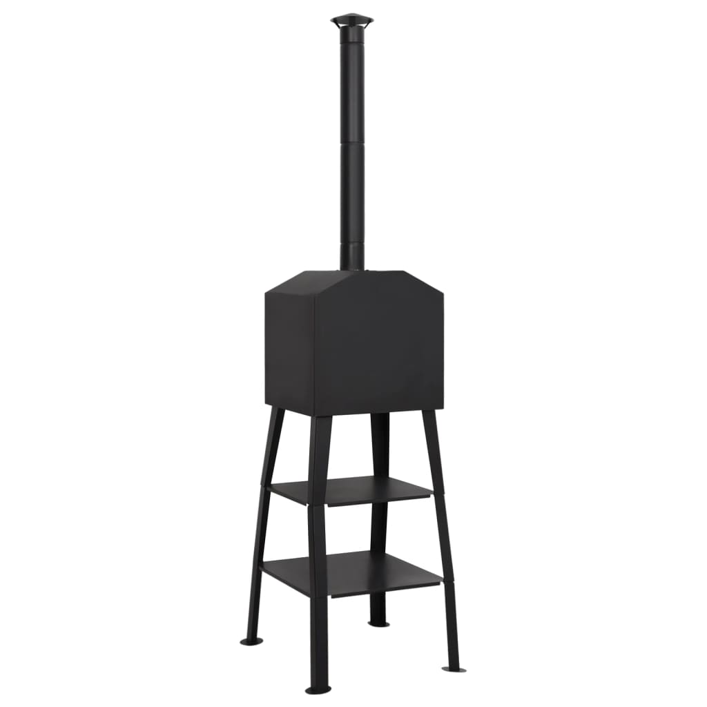 Forno per Pizza da Esterno a Carbone con 2 Pietre Refrattarie - homemem39