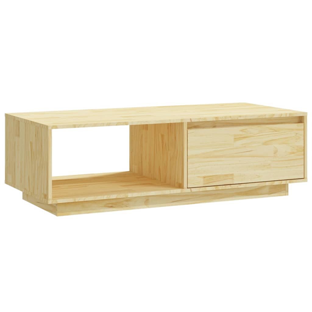 Tavolino da Salotto 110x50x33,5 cm in Legno Massello di Pino | homemem39
