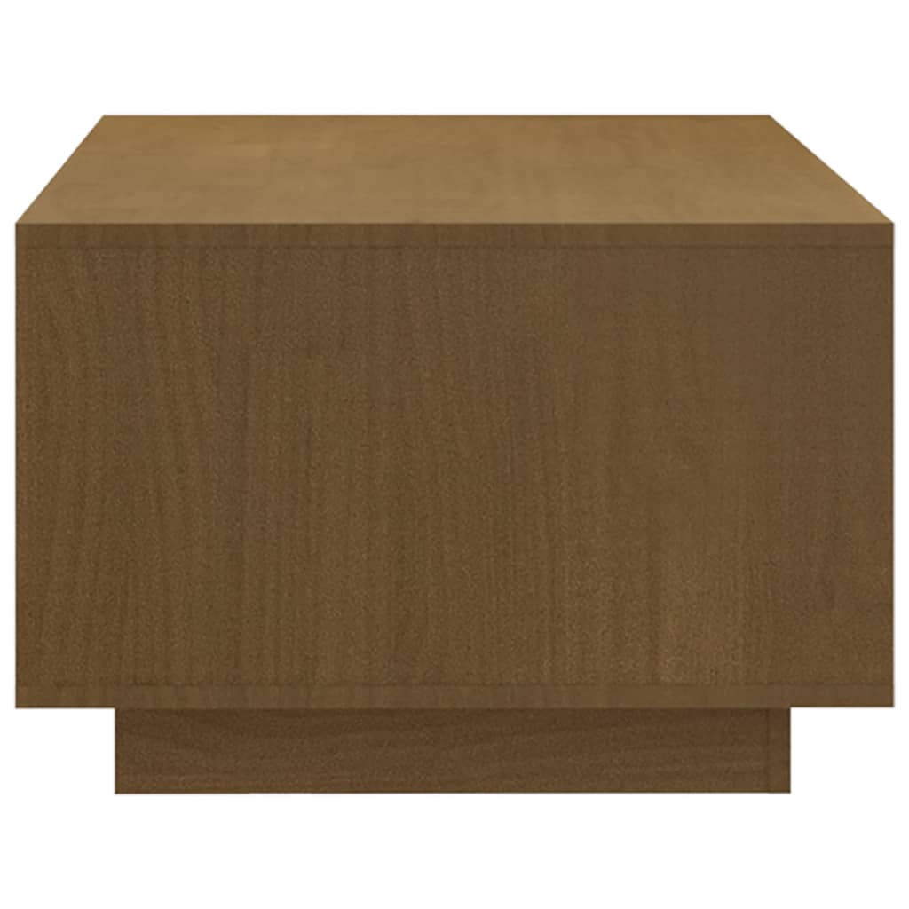 Tavolino Marrone ambra 110x50x33,5 cm in Legno Massello di Pino | homemem39