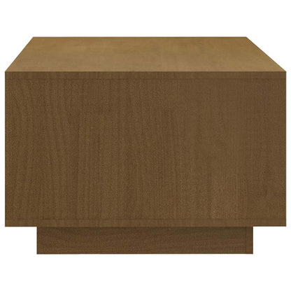 Tavolino Marrone ambra 110x50x33,5 cm in Legno Massello di Pino