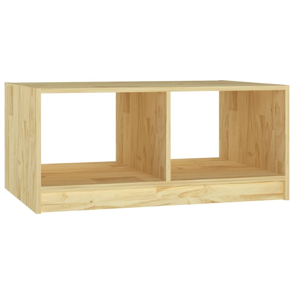 Tavolino da Salotto 75x50x33,5 cm Legno Massello di Pino