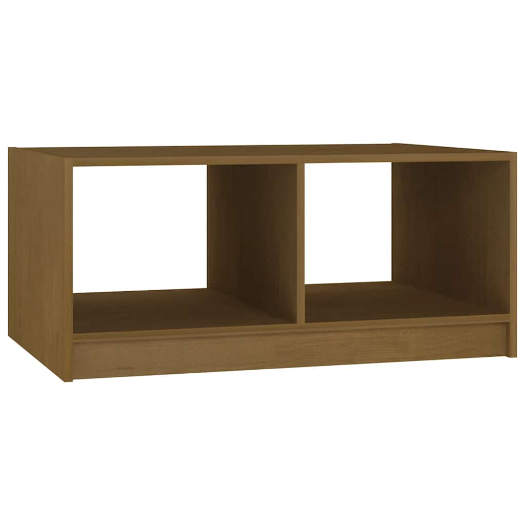 Tavolino da Salotto ambra 75x50x33,5 cm Legno Massello di Pino | homemem39