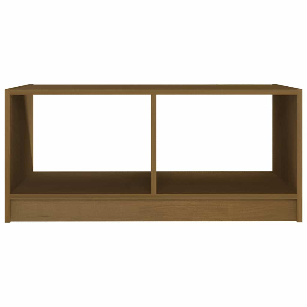 Tavolino da Salotto ambra 75x50x33,5 cm Legno Massello di Pino | homemem39