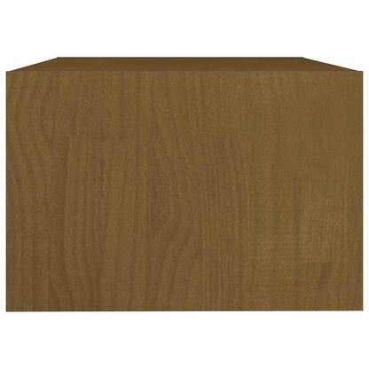 Tavolino da Salotto ambra 75x50x33,5 cm Legno Massello di Pino | homemem39