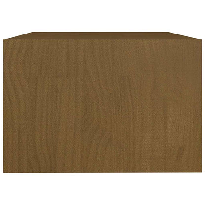Tavolino da Salotto ambra 75x50x33,5 cm Legno Massello di Pino