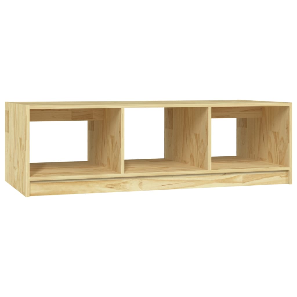 Tavolino da Salotto 110x50x34 cm Legno Massello di Pino | homemem39