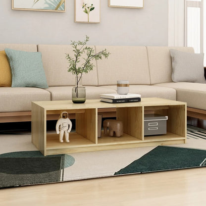 Tavolino da Salotto 110x50x34 cm Legno Massello di Pino | homemem39
