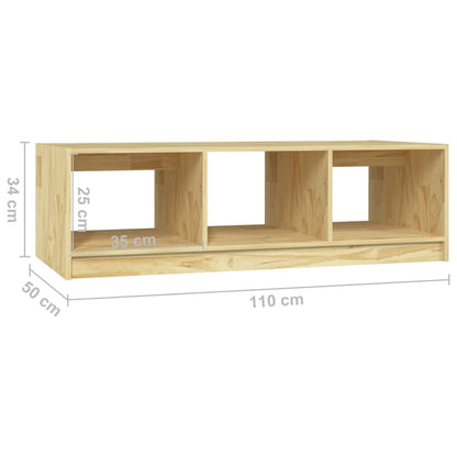Tavolino da Salotto 110x50x34 cm Legno Massello di Pino | homemem39