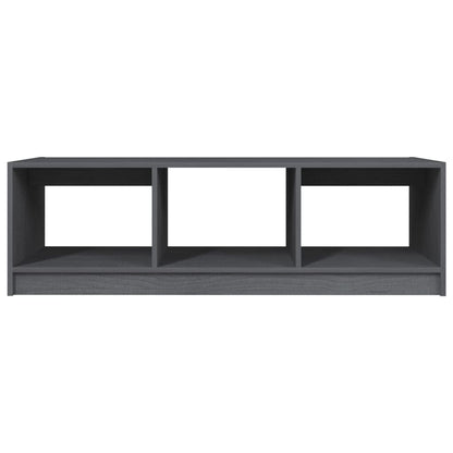 Tavolino da Salotto Grigio 110x50x34 cm Legno Massello di Pino | homemem39