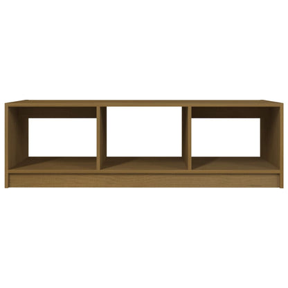 Tavolino da Salotto ambra 110x50x34 cm Legno Massello di Pino | homemem39
