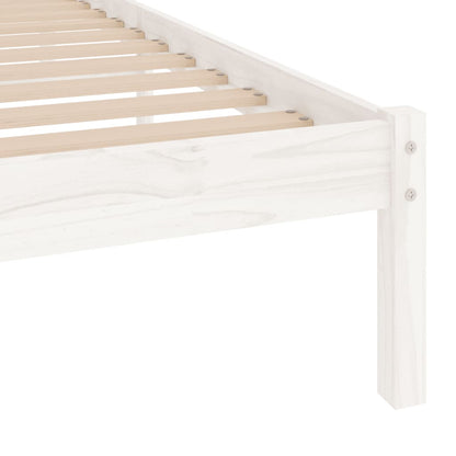 Giroletto Bianco in Legno Massello 90x190 cm Single | homemem39