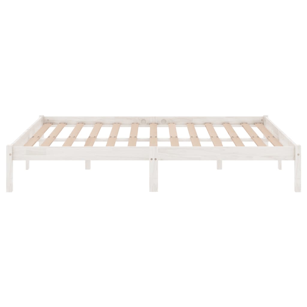 Giroletto Bianco in Legno Massello di Pino 140x200 cm | homemem39