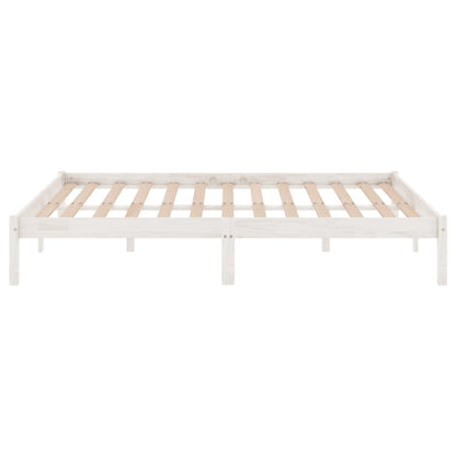 Giroletto Bianco in Legno Massello di Pino 140x200 cm | homemem39