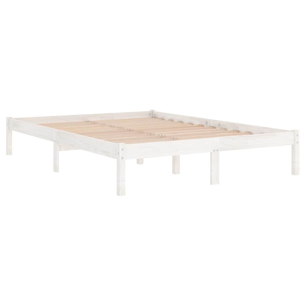 Giroletto Bianco in Legno Massello 180x200 cm Super King