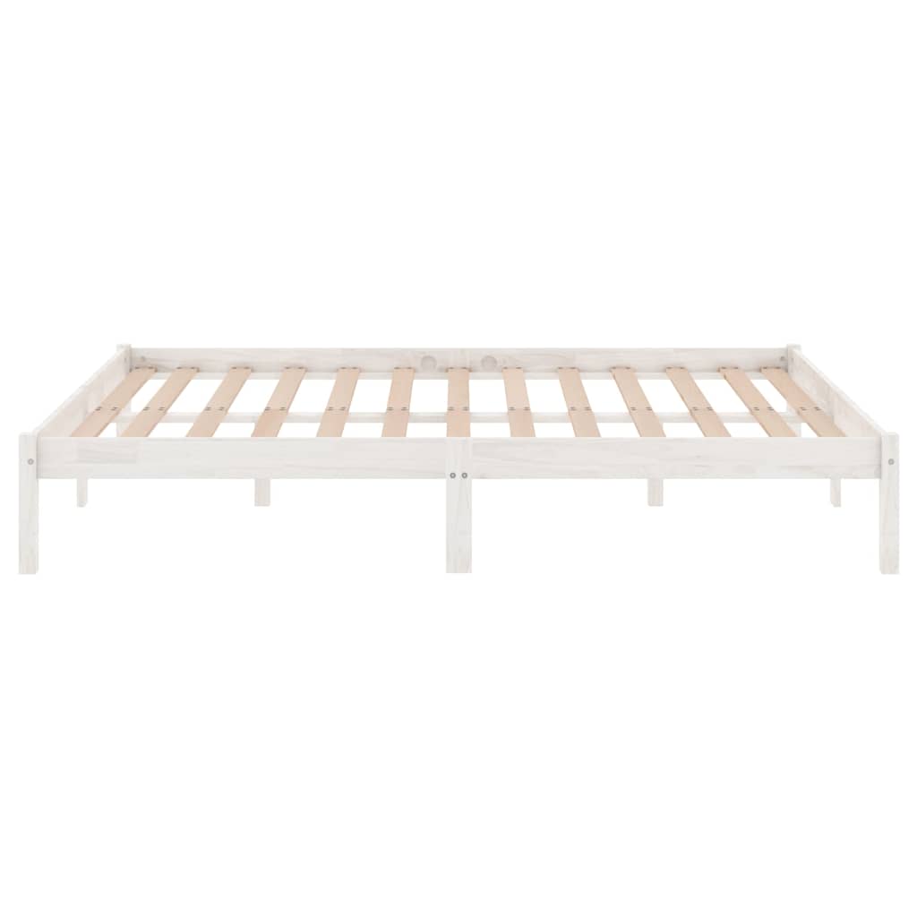 Giroletto Bianco in Legno Massello 180x200 cm Super King