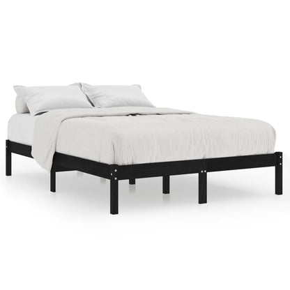 Giroletto Nero in Legno Massello di Pino 200x200 cm | homemem39