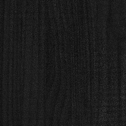 Giroletto Nero in Legno Massello di Pino 200x200 cm | homemem39