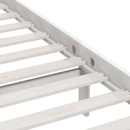 Giroletto Bianco in Legno Massello 75x190 cm Small Single | homemem39