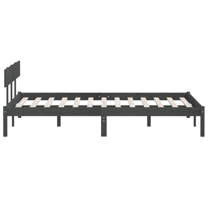 Giroletto Grigio in Legno Massello di Pino 140x190 cm | homemem39
