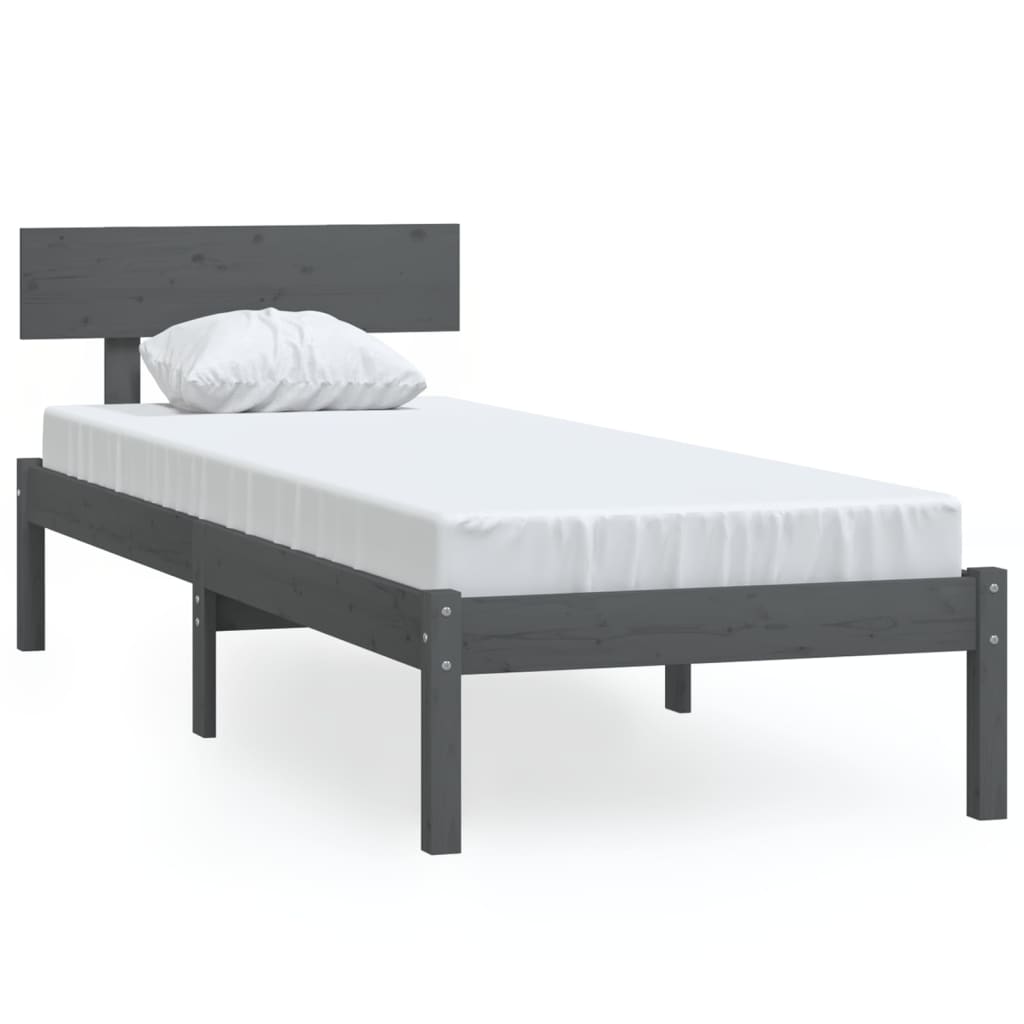 Giroletto Grigio in Legno Massello di Pino 100x200 cm | homemem39