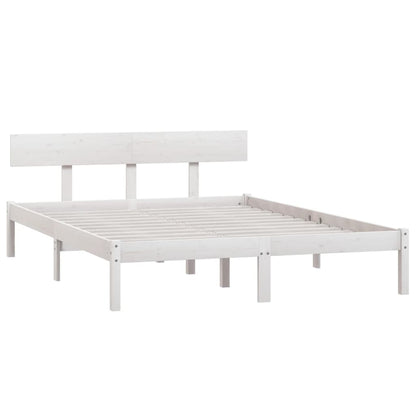 Giroletto Bianco in Legno Massello di Pino 140x200 cm | homemem39