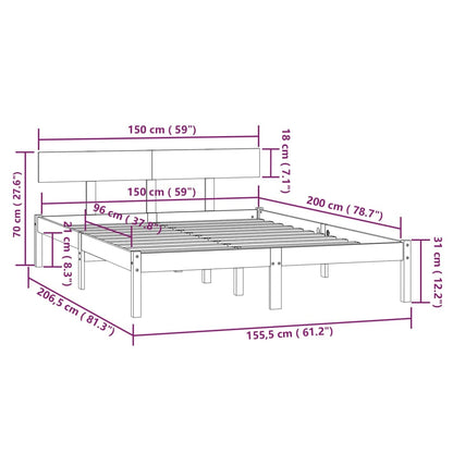 Giroletto Bianco Massello Pino 150x200cm King Size | homemem39