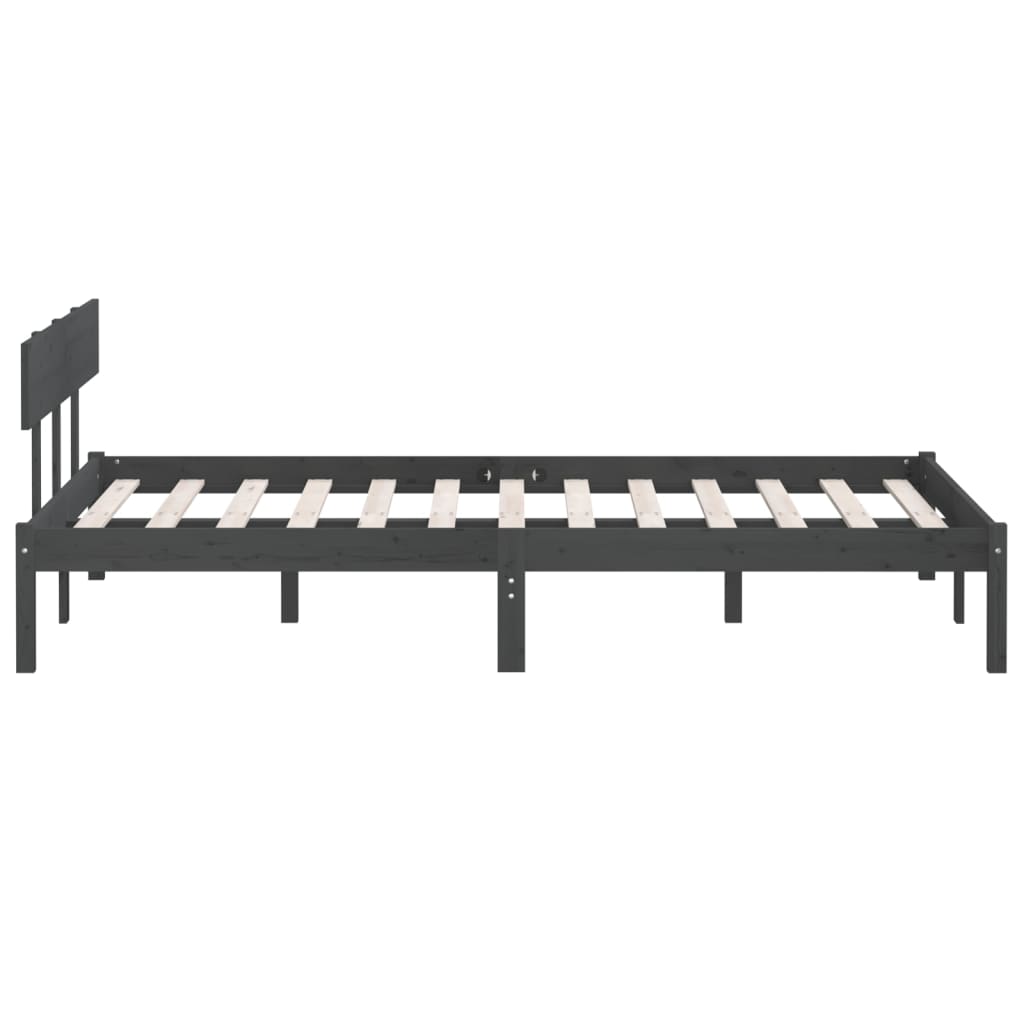 Giroletto Grigio in Massello di Pino 150x200 cm King Size | homemem39