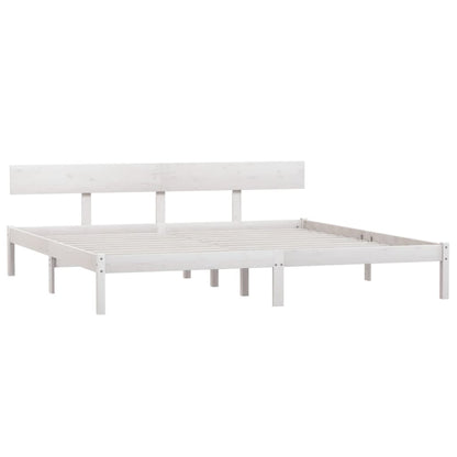 Giroletto Bianco in Legno Massello 180x200 cm Super King | homemem39