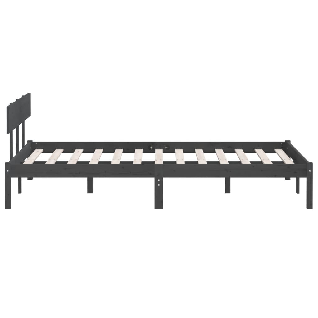 Giroletto Grigio in Legno Massello di Pino 200x200 cm | homemem39