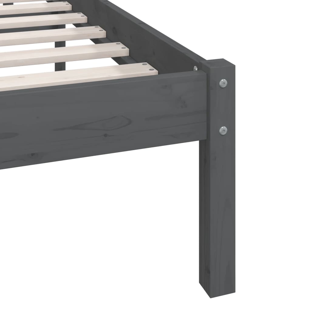 Giroletto Grigio in Legno Massello di Pino 200x200 cm | homemem39