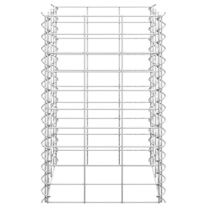 Fioriere Rialzate a Gabbione 3 pz 30x30x50 cm in Ferro